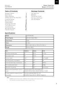 Manuale Levoit LTF-F361-AEU Ventilatore