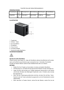 Bedienungsanleitung Simplus CT-868 Toaster