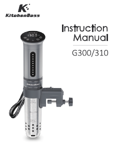 Mode d’emploi KitchenBoss G310 Circulateur sous-vide