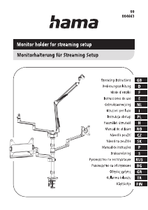 Manual Hama 00004663 Monitor Mount