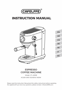 Mode d’emploi Cafelffe ST-695B Machine à expresso