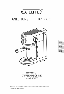 Bedienungsanleitung Cafelffe ST-695F Espressomaschine