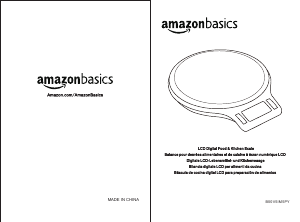 Manuale AmazonBasics B00V5IM5PY Bilancia da cucina