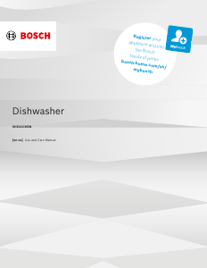 Manual Bosch SHE41CM5N Dishwasher