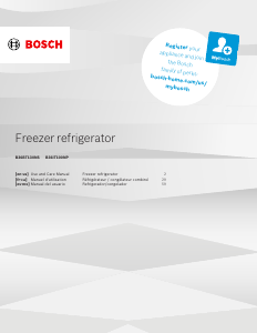 Manual Bosch B36BT130NS Fridge-Freezer