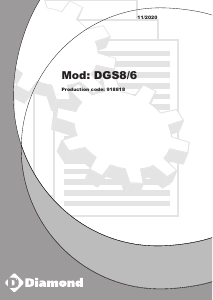 Bedienungsanleitung Diamond DGS8/6 Geschirrspüler