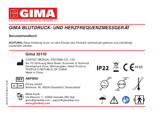 Bedienungsanleitung Gima 35110 Blutdruckmessgerät