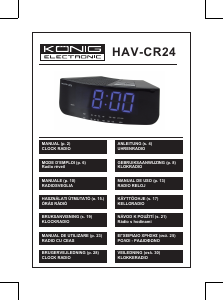 Manuale König HAV-CR24 Radiosveglia