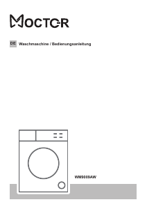 Bedienungsanleitung Moctor WM9009AW Waschmaschine