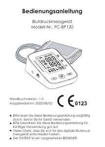 Bedienungsanleitung WAJ FC-BP120 Blutdruckmessgerät