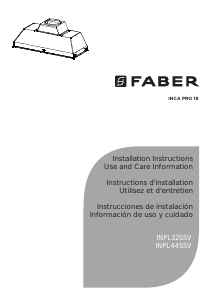Mode d’emploi Faber INPL44SSV Inca Pro 18 Hotte aspirante