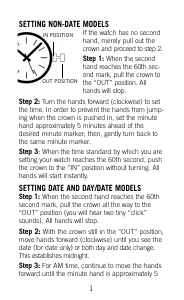 Manual de uso Caravelle 44M111 Reloj de pulsera