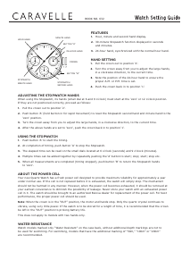 Bruksanvisning Caravelle 45A142 Chronograph Armbandsur