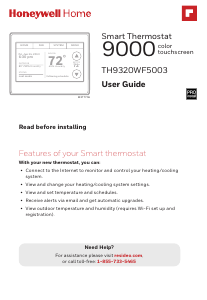 Manual de uso Honeywell TH9320WF5003 Termostato
