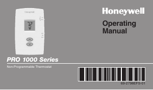 Bruksanvisning Honeywell TH1100DV Pro 1000 Thermostat