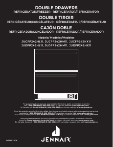 Manual Jenn-Air JUDFP242HM Fridge-Freezer
