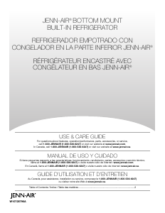 Manual Jenn-Air JB36NXFXLE Fridge-Freezer