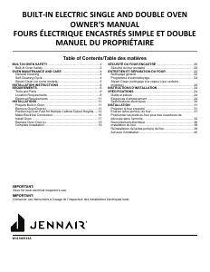 Mode d’emploi Jenn-Air JJW2427LL Four