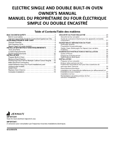 Mode d’emploi Jenn-Air JOESC530RL Four