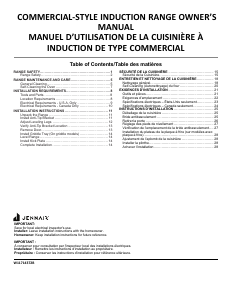 Mode d’emploi Jenn-Air JPIGC748RL Cuisinière