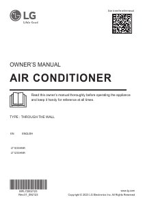 Manual LG LT1233HNR Air Conditioner
