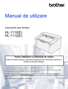Manual Brother HL-1110E Imprimanta