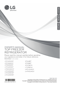 Mode d’emploi LG LRTLS2403S Réfrigérateur combiné