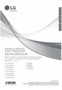Mode d’emploi LG LTCS20030S Réfrigérateur combiné