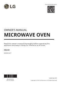 Bruksanvisning LG MVEM1621Y Mikrovågsugn