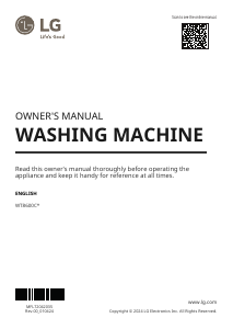 Handleiding LG WT8600CB Wasmachine