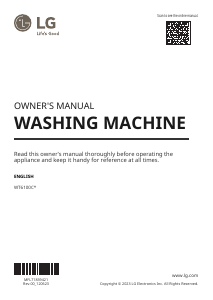Manual LG WT6100CW Washing Machine