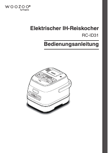 Bedienungsanleitung Woozoo RC-ID31 Reiskocher