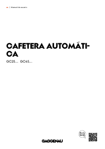 Manual de uso Gaggenau GC251100 Máquina de café