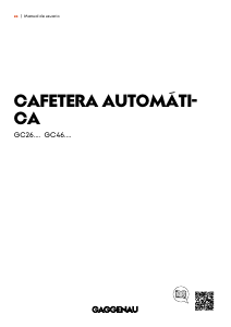 Manual de uso Gaggenau GC261130 Máquina de café