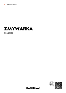 Instrukcja Gaggenau DF480101 Zmywarka
