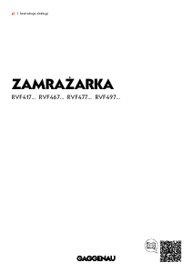 Instrukcja Gaggenau RVF467190 Zamrażarka