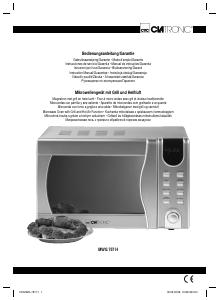 Manual de uso Clatronic MWG 757 H Microondas