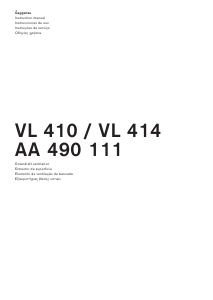 Manual Gaggenau VL414111 Hob