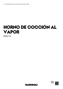 Manual de uso Gaggenau GS220130 Horno