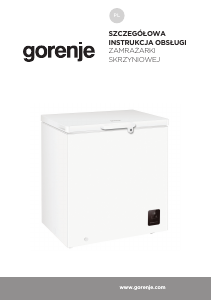 Instrukcja Gorenje FH15E6W5 Zamrażarka