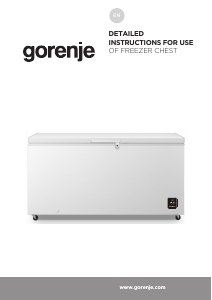 Handleiding Gorenje FH50EAW Vriezer