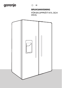 Bruksanvisning Gorenje NRR9185ESXL1 Kyl-frys