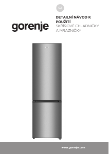 Manuál Gorenje RK418DPW4I Lednice s mrazákem