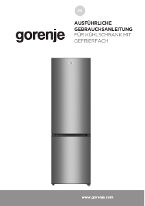 Bedienungsanleitung Gorenje RK418DPW4I Kühl-gefrierkombination