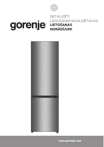 Rokasgrāmata Gorenje RK418DPW4I Ledusskapis ar saldētavu