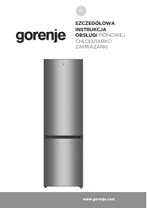 Instrukcja Gorenje RK418DPW4I Lodówko-zamrażarka