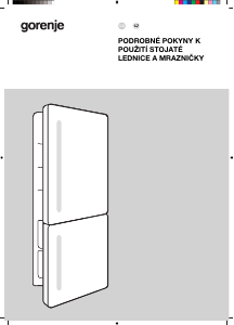 Manuál Gorenje RKI517D61 Lednice s mrazákem