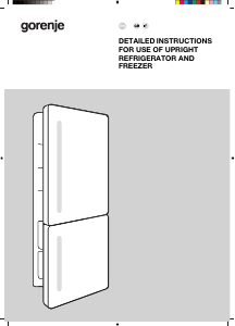 Manual Gorenje RKI517D62 Fridge-Freezer
