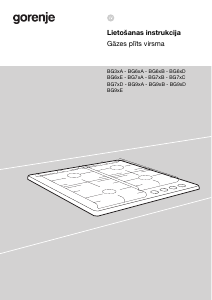 Rokasgrāmata Gorenje GTW6D42AB Plīts virsma