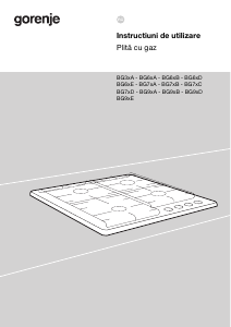 Manual Gorenje GW641EXB Plită